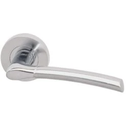 Drava Bathroom Door Handle Pack With Lock-65mm Latch - DRAVABP65