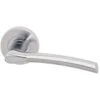 Drava Bathroom Door Handle Pack With Lock-75mm Latch - DRAVABP75