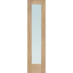 Pattern 10 Double Glazed External Oak Door (Dowelled) Side Light With Obscure Glass