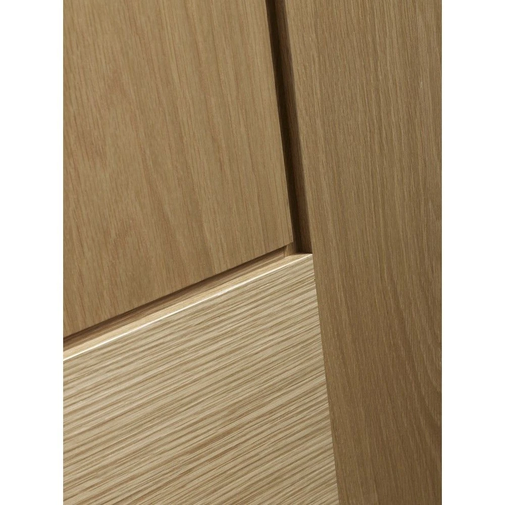 Piacenza Internal Oak Door With Clear Glass-1981 X 762 X 35mm (30") - Image 3