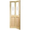 Victorian Bi-Fold Internal Clear Pine Door With Campion Glass