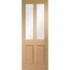 Malton Shaker Internal Oak Door With Clear Glass