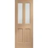 Malton Internal Oak Door With Clear Bevelled Glass