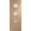 Messina Internal Oak Door With Obscure Glass