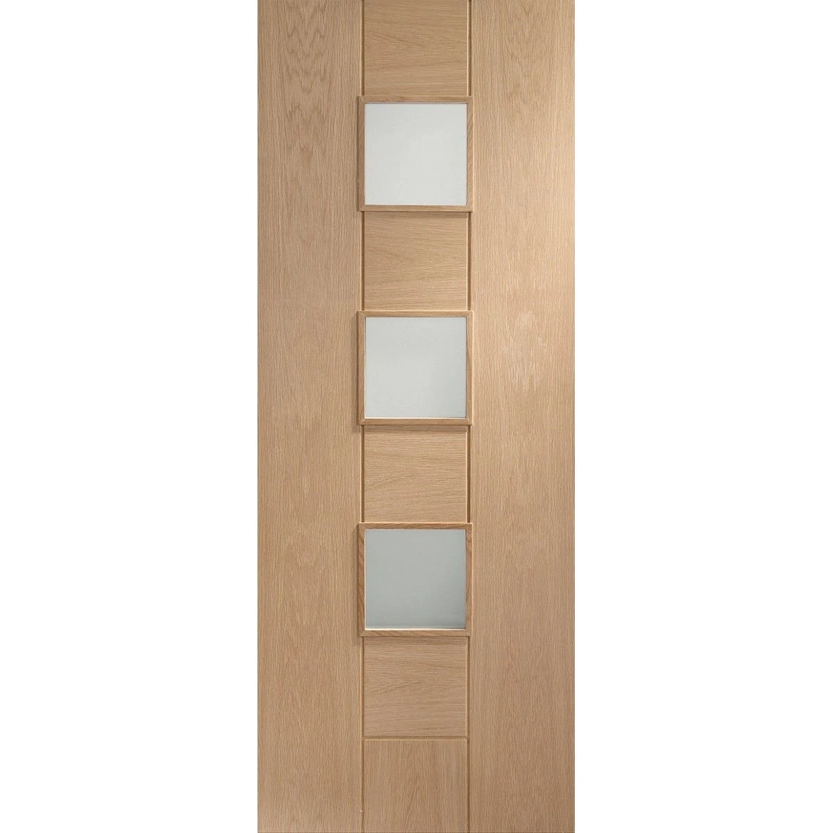 Messina Internal Oak Door With Obscure Glass