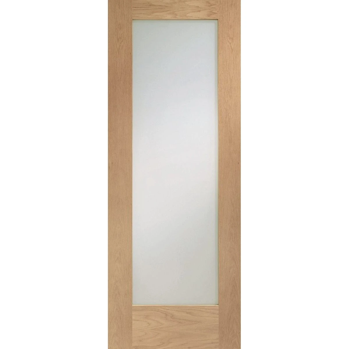 Pattern 10 Internal Oak Fire Door With Clear Glass