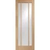 Worcester 3 Light Internal Oak Fire Door With Clear Glass
