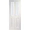 Victorian Internal White Moulded Door With Clear Glass