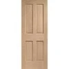 Victorian 4 Panel Internal Oak Fire Door