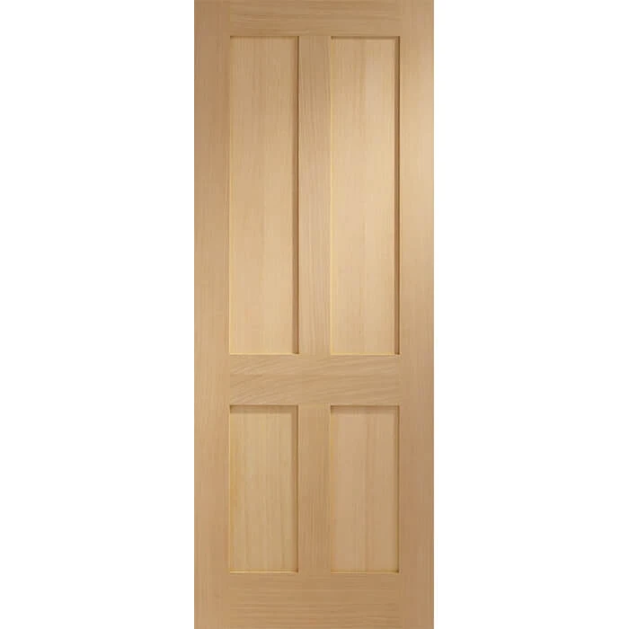 XL Joinery Victorian Shaker Un-Finished Oak 4P Internal Fire Door