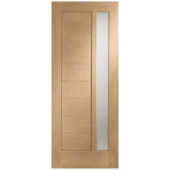 XL Joinery Modena Un-Finished Oak 8P 1L External Double Glazed Door