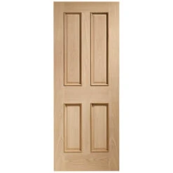 XL Joinery Victorian Un-Finished Oak 4P With Raised Moulding Internal Fire Door