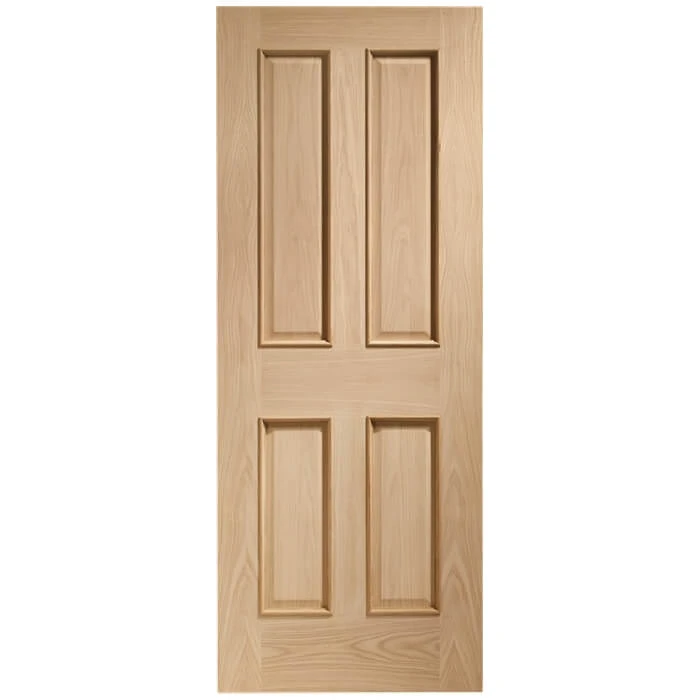 XL Joinery Victorian Un-Finished Oak 4P With Raised Moulding Internal Fire Door