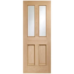XL Joinery Malton Un-Finished Oak 2P 2L Internal Glazed Door