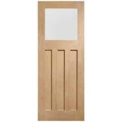 XL Joinery DX Pre-Finished Oak 3P 1L Glazed Internal Door
