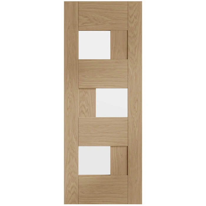 XL Joinery Perugia Pre-Finished Oak 3L Internal Glazed Door