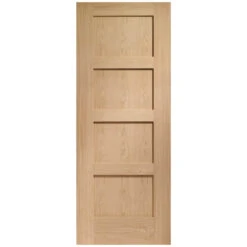 XL Joinery Shaker Pre-Finished Oak 4P Internal Door