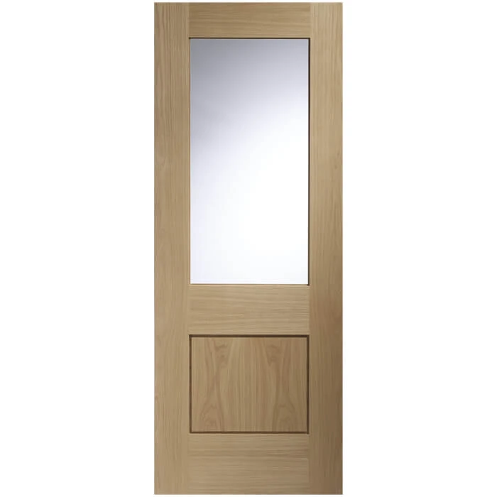 XL Joinery Piacenza Un-Finished Oak 1P 1L Internal Glazed Door