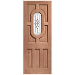 XL Joinery Acacia Un-Finished Hardwood 7P 1L External Glazed Door