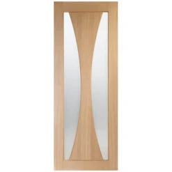 XL Joinery Verona Un-Finished Oak 1P 2L Internal Glazed Door