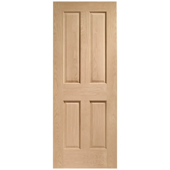 XL Joinery Victorian Pre-Finished Oak 4P Internal Fire Door