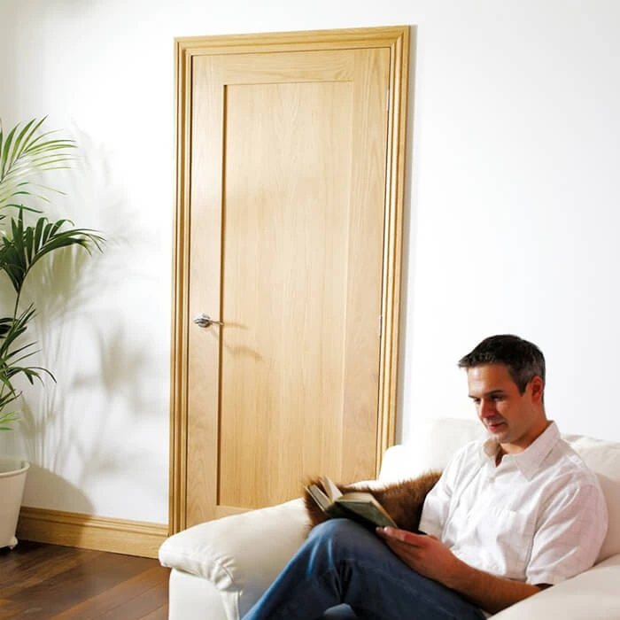 XL Joinery Pattern 10 Un-Finished Oak 1P Internal Fire Door - Image 2