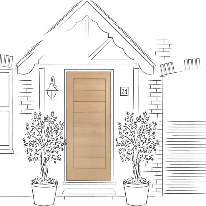 XL Joinery Modena Un-Finished Oak 8P External Door - Image 5