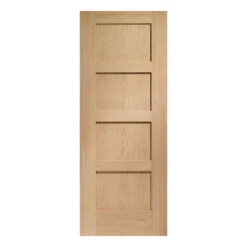 XL Joinery Shaker Un-Finished Oak 4P Internal Door