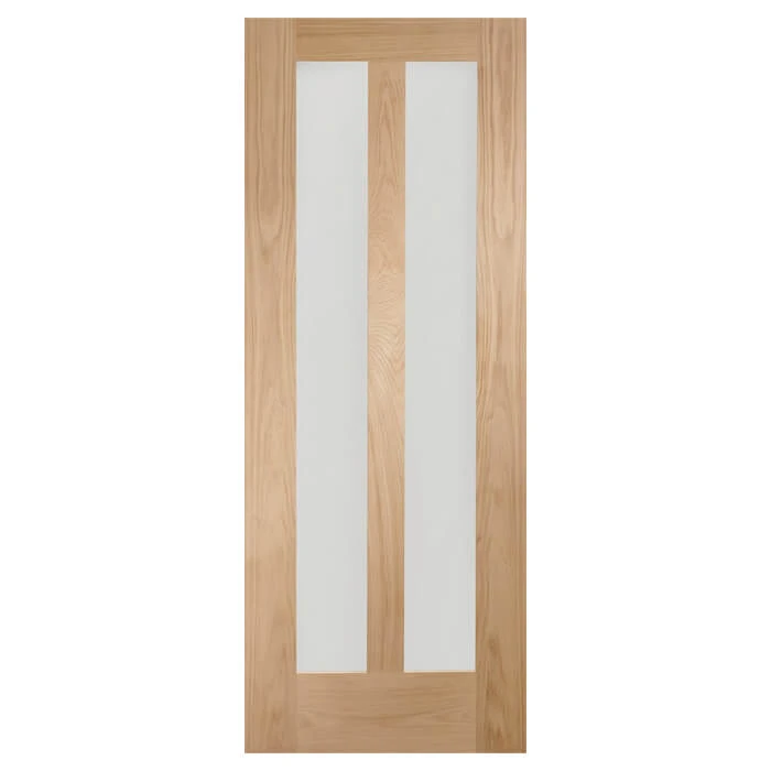 XL Joinery Novara Un-Finished Oak 2L Internal Glazed Door