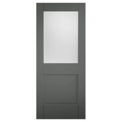 XL Joinery Tricoya 2XG Painted Mouse Grey 1P 1L External Glazed Door