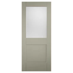 XL Joinery Tricoya 2XG Painted Pebble Grey 1P 1L External Glazed Door