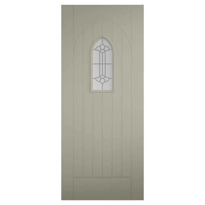 XL Joinery Tricoya Westminster Painted Pebble Grey 6P 1L External Glazed Door