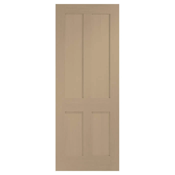 XL-Joinery Victorian Shaker Latte Oak 4P Internal Fire Door