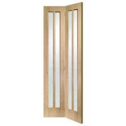 XL Joinery Worcester Un-Finished Oak 4L Internal Bi-Fold Glazed Door