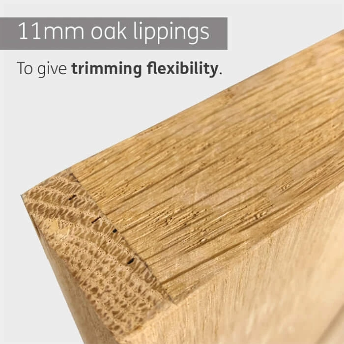 XL Joinery Suffolk Essential Un-Finished Oak 6P Internal Fire Door - Image 4