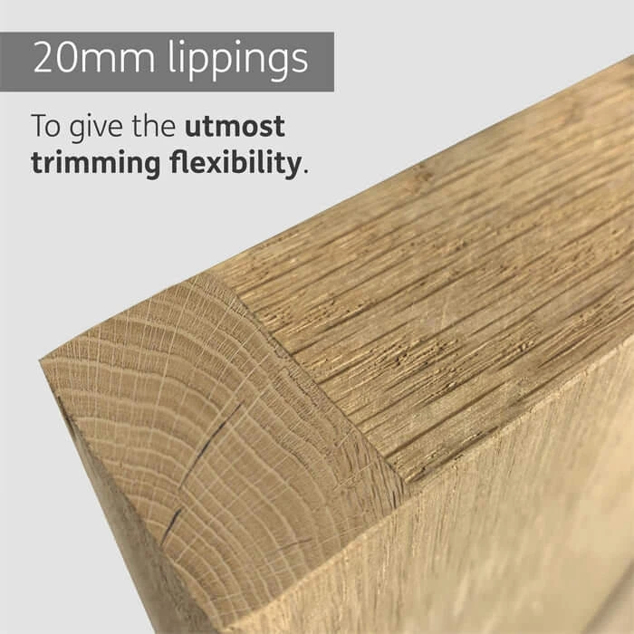 XL Joinery Suffolk Essential Un-Finished Oak Internal Door - Image 4