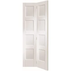 Shaker 4 Panel Bi-Fold Internal White Primed Door