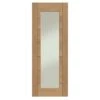 XL Joinery Palermo Essential 1 Light Internal Oak Door With Clear Glass - EGOPAL1L30