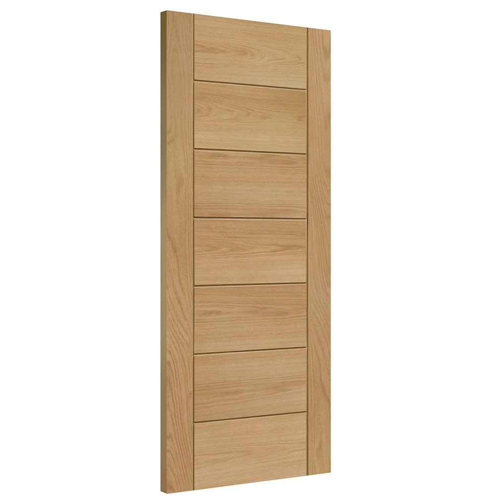 XL Joinery Palermo Essential Contemporary Unfinished Oak FD30 Fire Door - Image 4