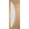 XL Joinery Salerno Internal Oak Door With Clear Glass 1981 X 838 X 35mm - GOSAL33