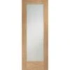 XL Joinery Pattern 10 Internal Oak Fire Door With Clear Glass 1981 X 762 X 44mm - GOSHAP1030C-FD