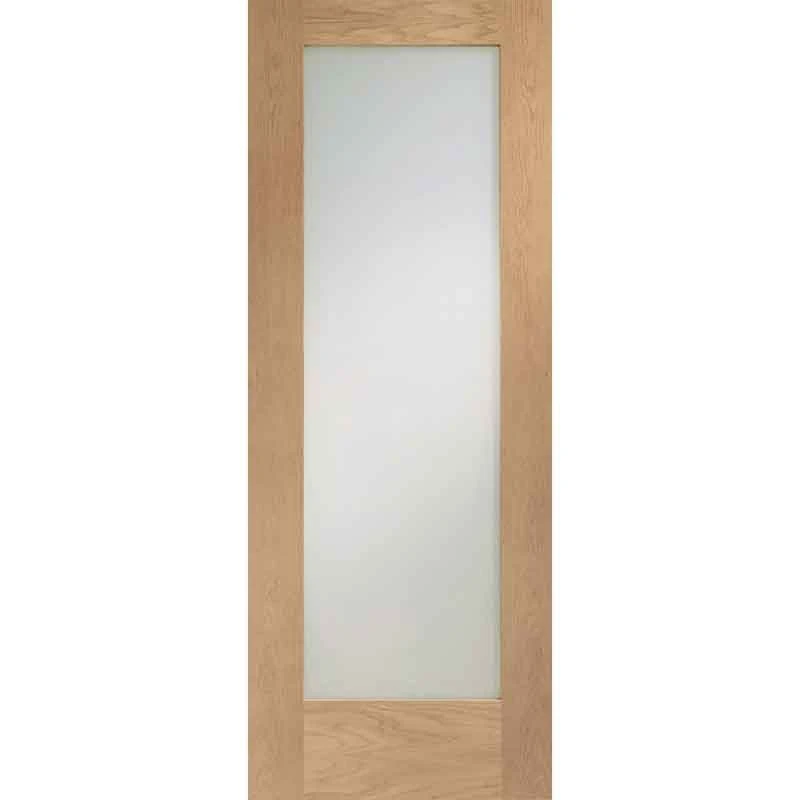 XL Joinery Pattern 10 Internal Oak Fire Door With Clear Glass 1981 X 762 X 44mm - GOSHAP1030C-FD