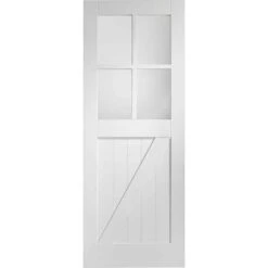 XL Joinery White Primed Cottage With Clear Glass 1981 X 762 X 35mm - GWPCOT4L30