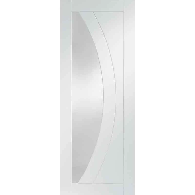 XL Joinery Salerno Internal White Primed Door With Clear Glass 1981 X 610 X 35mm - GWPSAL24
