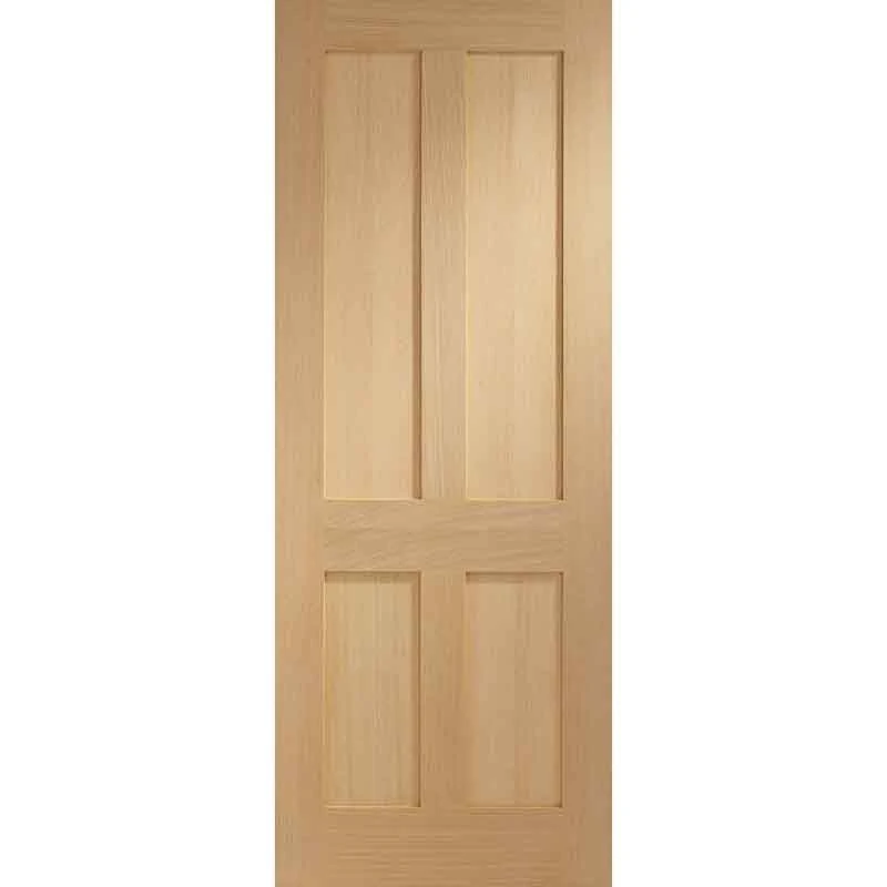XL Joinery Victorian Shaker 4 Panel Internal Oak Door 1981 X 762 X 35mm - INTOVICSHA30