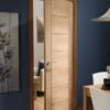 XL Joinery Palermo Essential Contemporary Unfinished Oak FD30 Fire Door