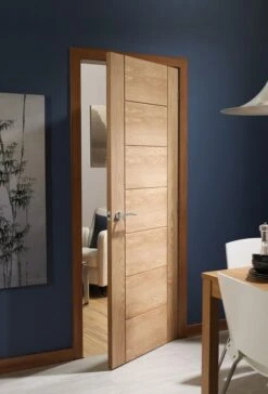 XL Joinery Palermo Essential Contemporary Unfinished Oak FD30 Fire Door