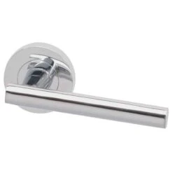 XL Joinery Loire Bathroom Door Handle Pack With Lock-65mm Latch - LOIREBP65