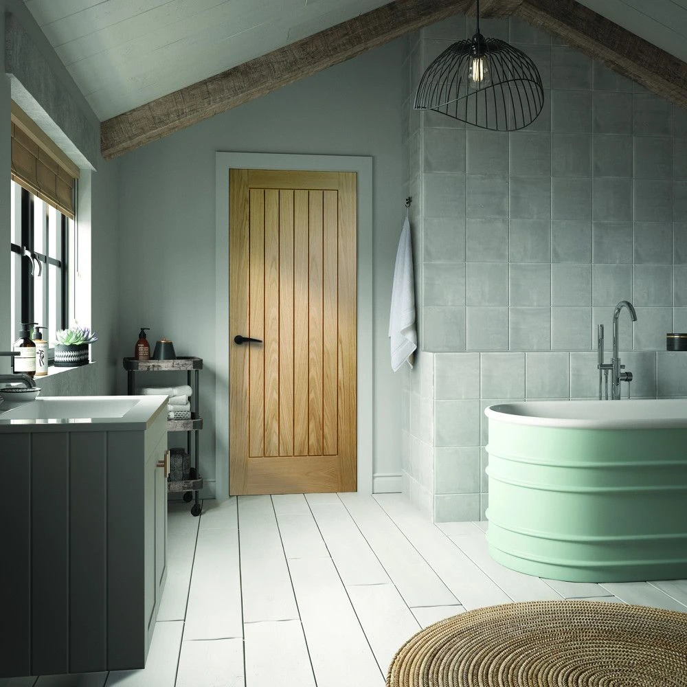 XL Joinery Suffolk Essential Cottage Unfinished Oak Internal Door - Image 3