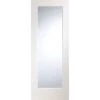 XL Joinery Cesena Pre-Finished White Internal Door With Clear Bevelled Glass 1981 X 838 X 35mm - PFGWFCES33